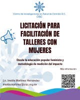 Licitación para facilitación talleres de fortalecimiento con mujeres