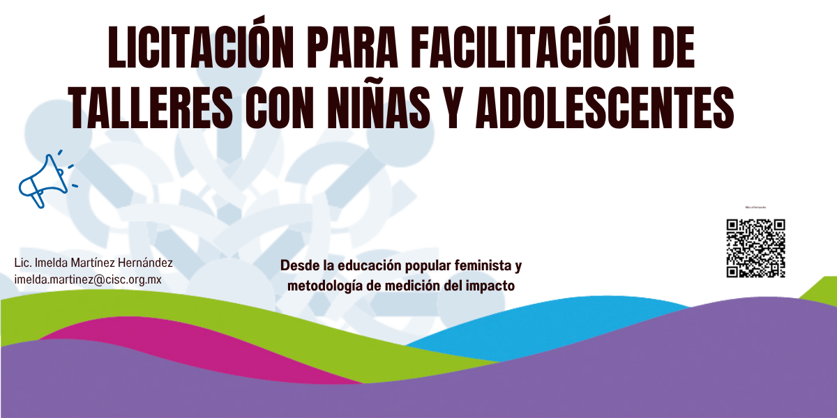 Licitación de talleres con niñas y adolescentes